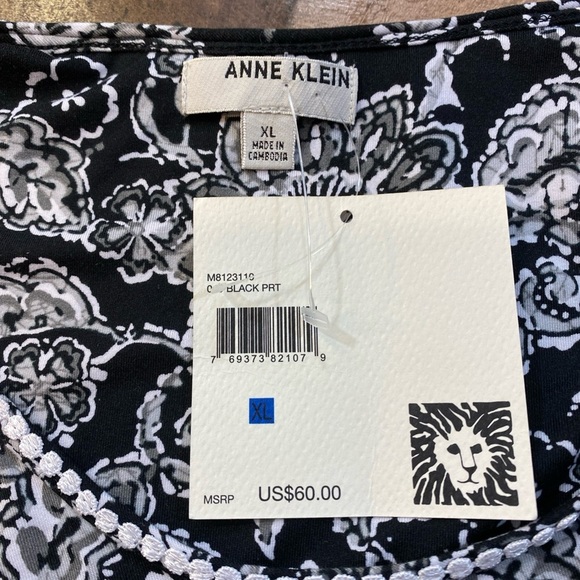 Calvin Klein Stylish Black & White Paisley Print Women's Dress Size XL - Picture 12 of 12